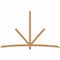 Ekena Millwork Alberta Timber Gable Bracket, Western Red Cedar, 108"W x 68"H x 1 1/2"D x 3 1/2"F, 15/12 Pitch GBW108X68X0204ALB00SWR - alternate 1
